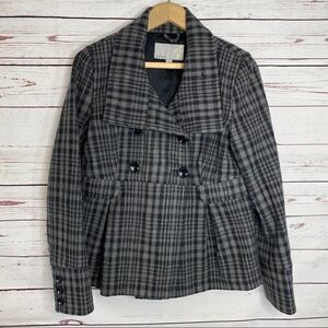 Old Navy Double-Breasted Swing Coat Wool Black